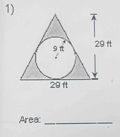 9 π 29 f
29 f
Area:_