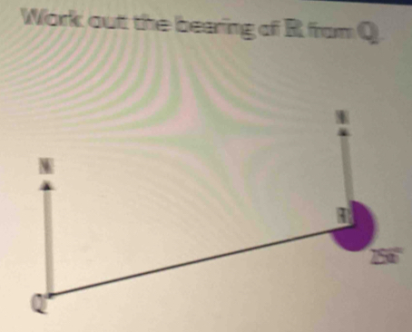 Work out the bearing of R from Q
2566 ''