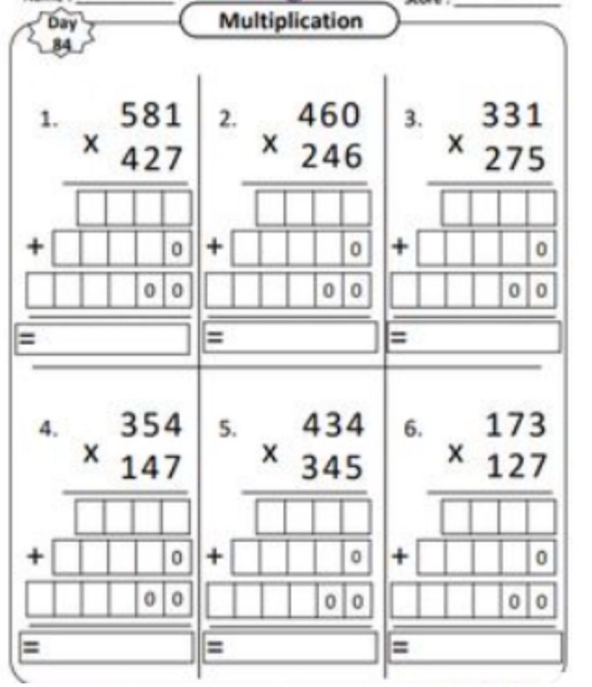 Day Multiplication
_
=