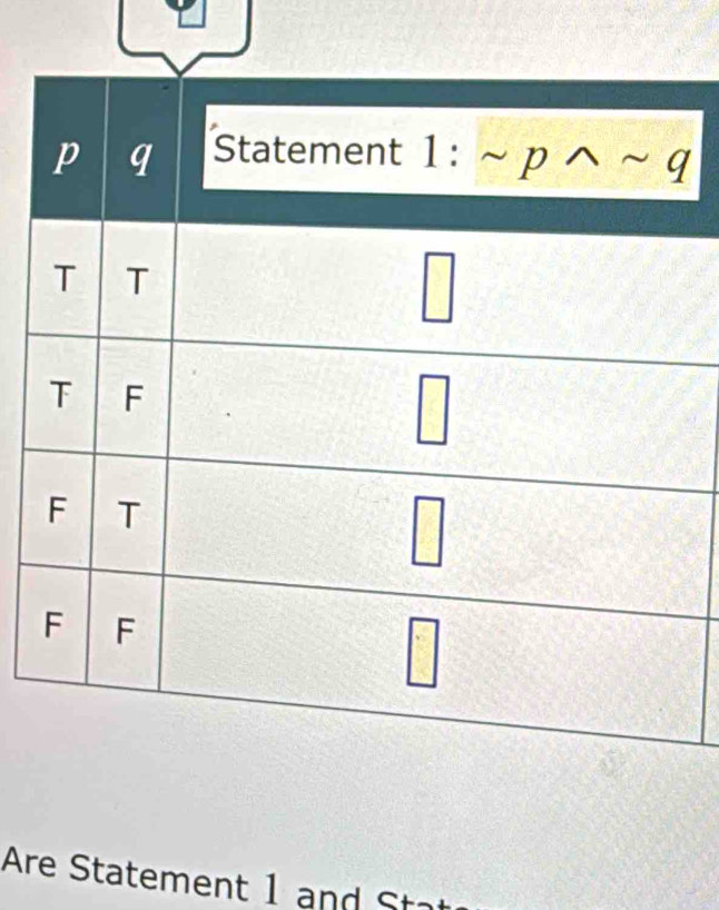 Are Statement 1 and Sta