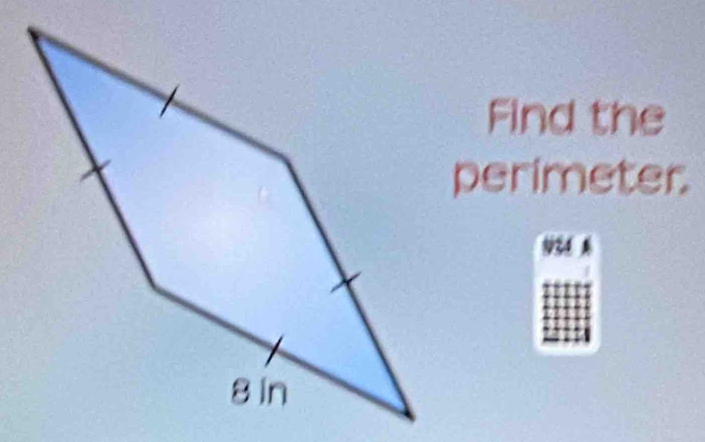 Find the 
perimeter.
934 %