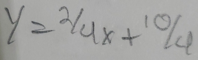 y=2/4x+10/4