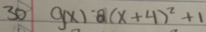 36 gx)· 2(x+4)^2+1