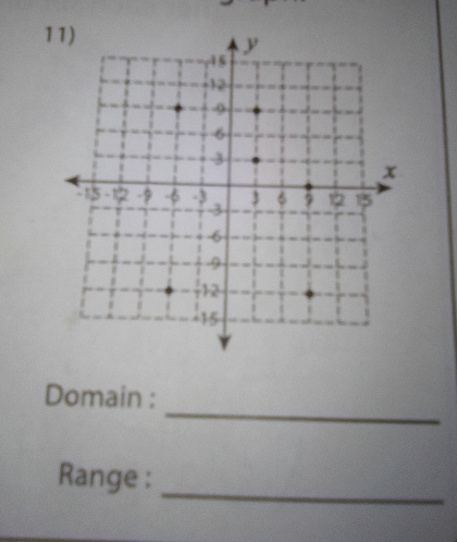 Domain : 
Range : 
_