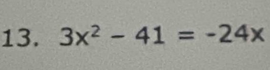 3x^2-41=-24x