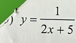 y= 1/2x+5 