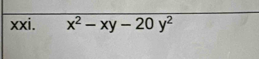 x^2-xy-20y^2