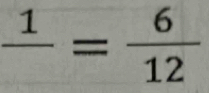 frac 1= 6/12 