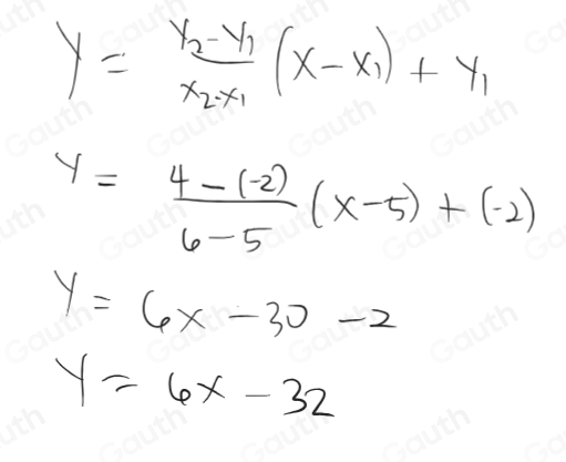 Solved: Prite the linear equation that gives the rule for this table ...
