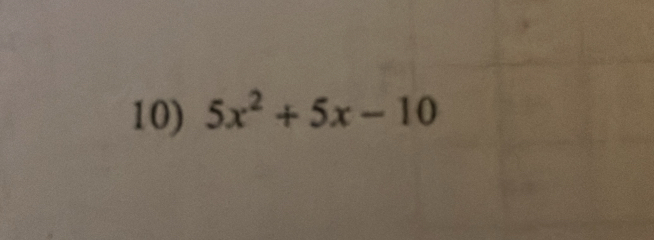 5x^2+5x-10