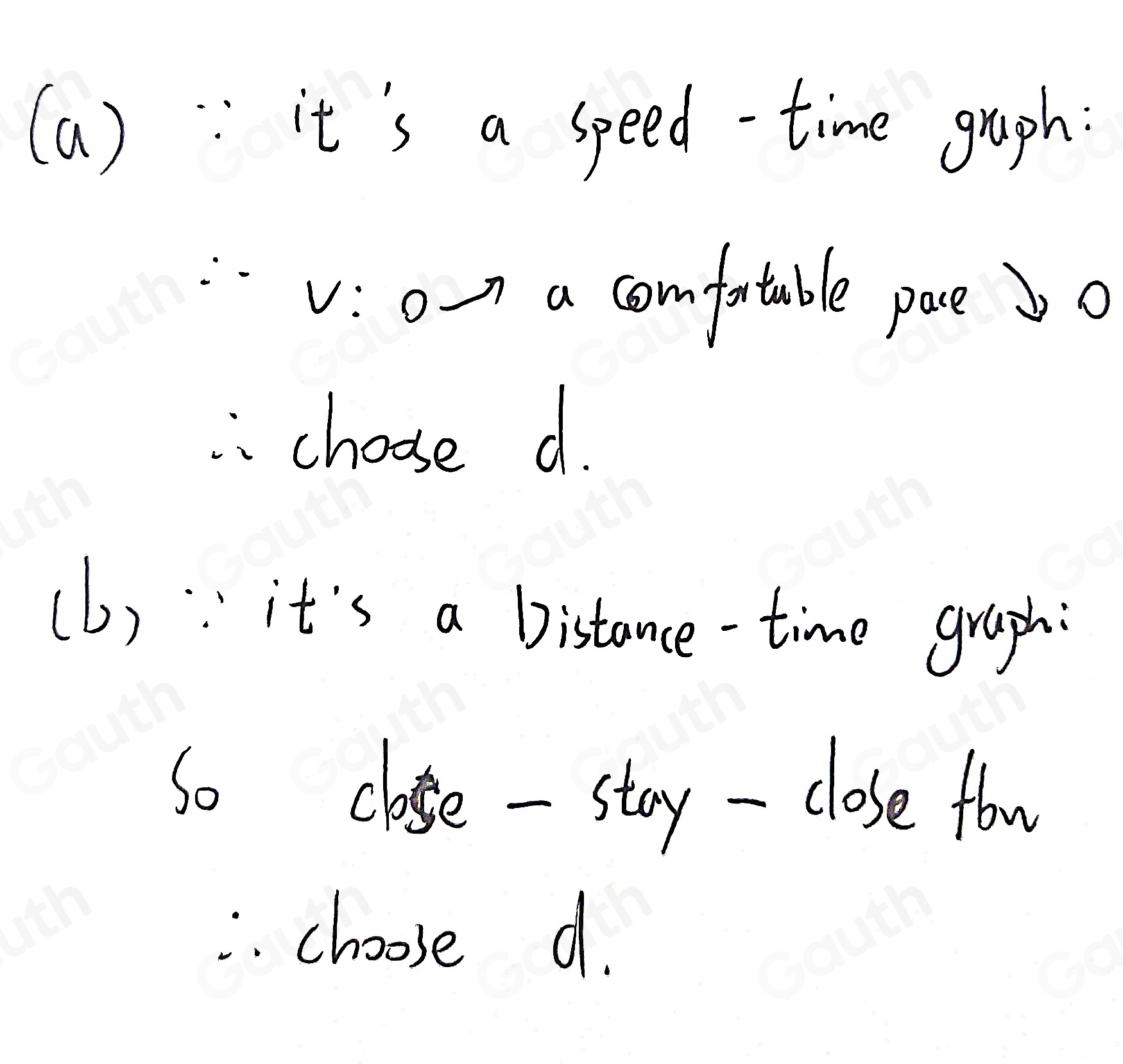 Solved: For each scenario below, choose the graph that gives the best ...