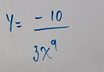 y= (-10)/3x^9 