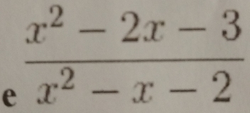  (x^2-2x-3)/x^2-x-2 