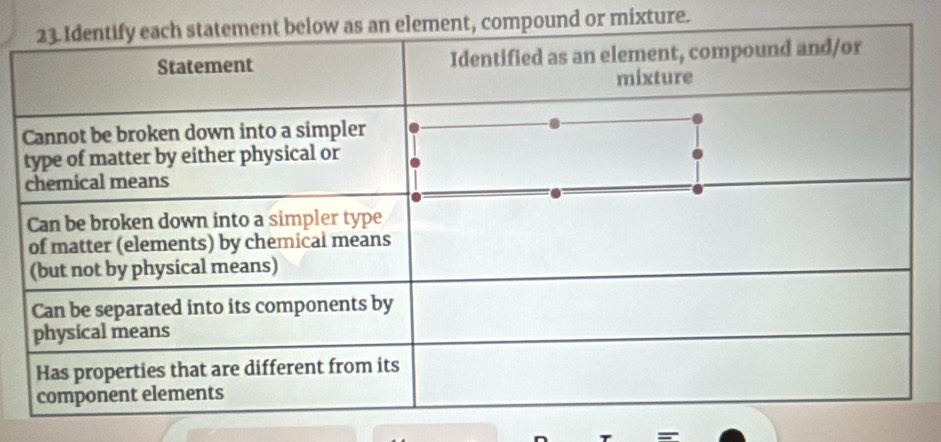 compound or mixture.