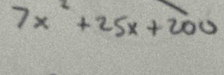 7x^2+25x+200