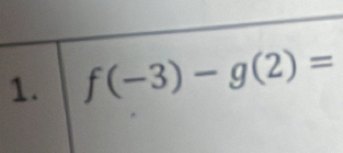 f(-3)-g(2)=