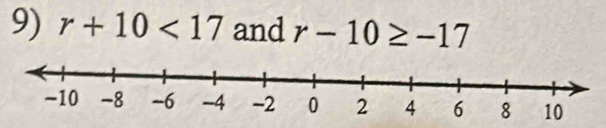 r+10<17</tex> and r-10≥ -17