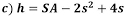 h=SA-2s^2+4s