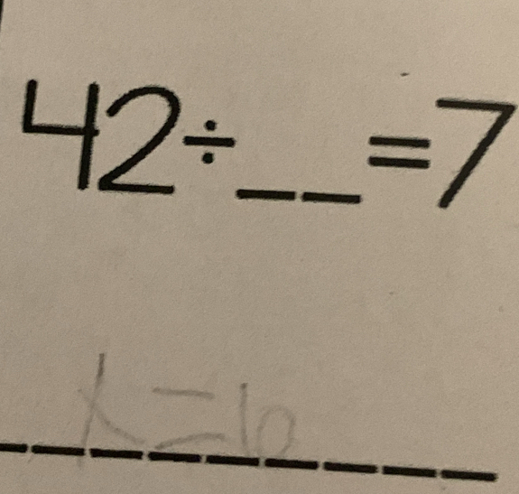 underline  . 
| 2/ _ _ =7
_ 
_