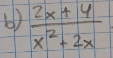  (2x+4)/x^2+2x 