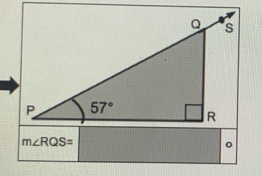 m∠ RQS=
。