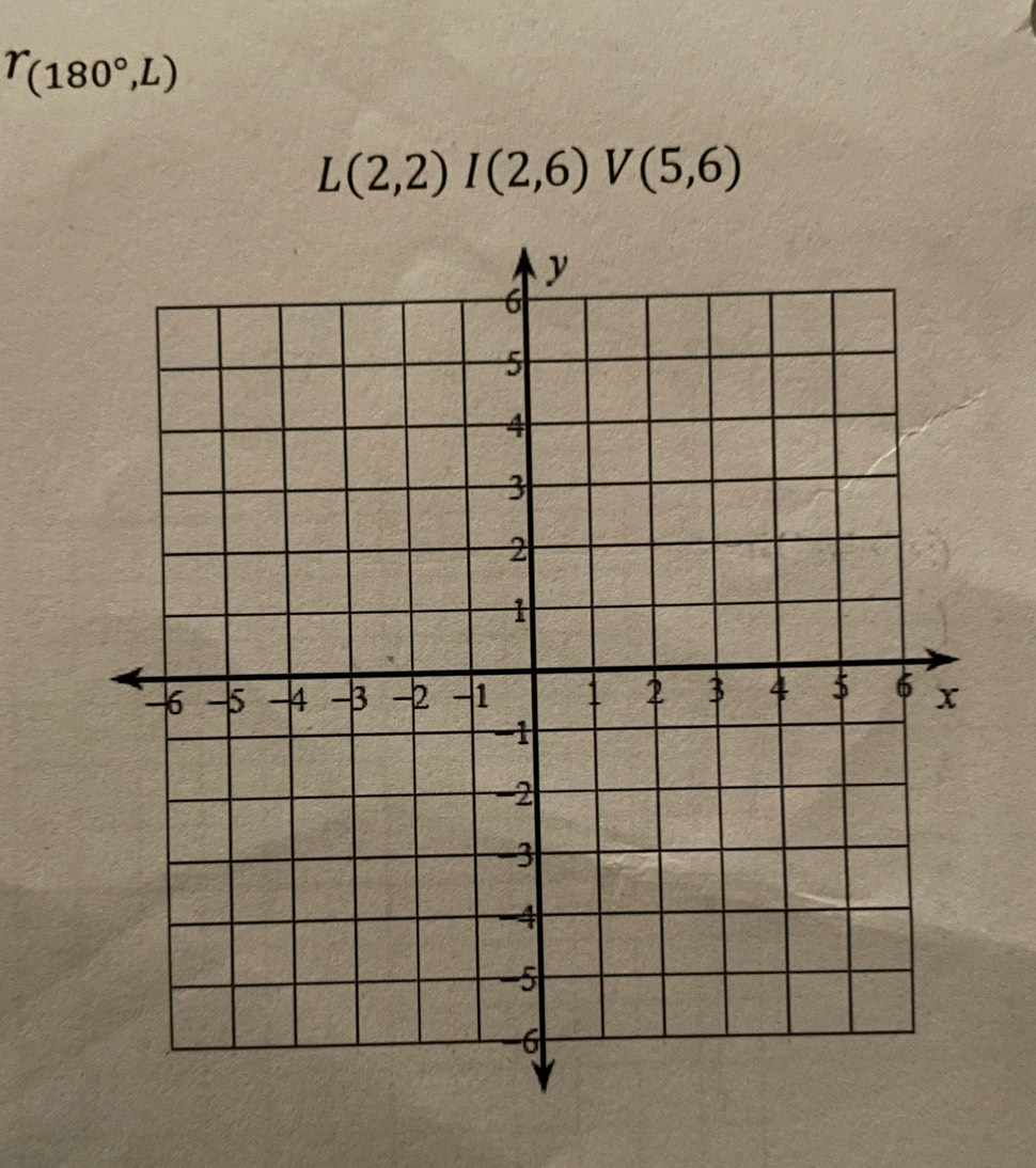 r_(180°,L)
L(2,2)I(2,6) V(5,6)