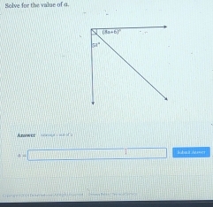 Solve for the value of a
nower      
l basit Aer==+