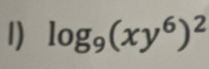 log _9(xy^6)^2