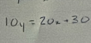 10y=20x+30