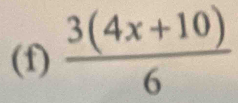  (3(4x+10))/6 