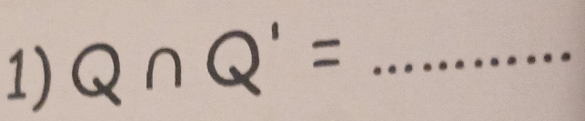 Q∩ Q'= _