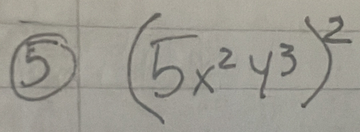 5
(5x^2y^3)^2