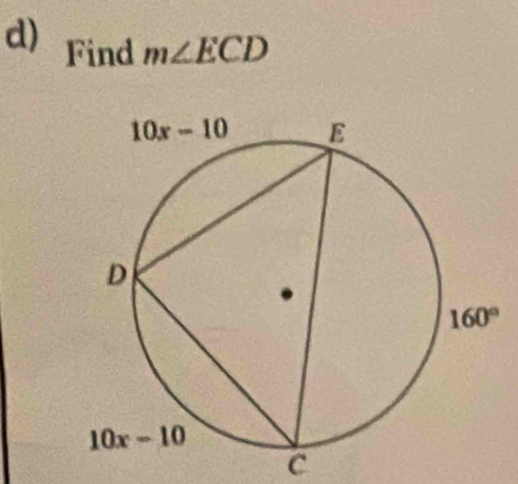 Find m∠ ECD
C