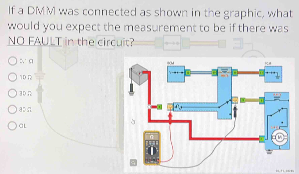 Solved: If a DMM was connected as shown in the graphic, what would you ...