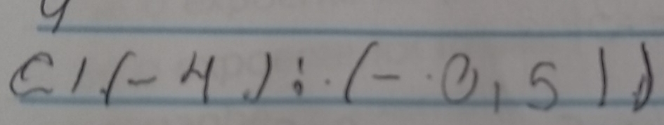 C1 (-4);(-0.51)