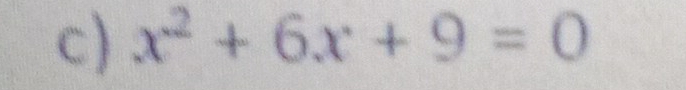 x^2+6x+9=0