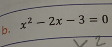 x^2-2x-3=0