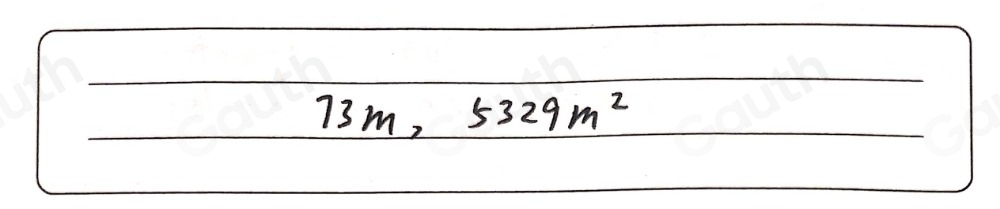 Resuelto:Un terreno cuadrangular mide 292 m de perímetro. Calcula su ...