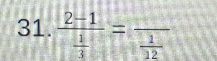 frac 2-1 1/3 =frac  1/12 