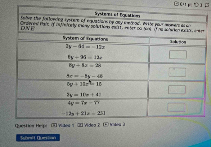 つ 3 
Submit Question