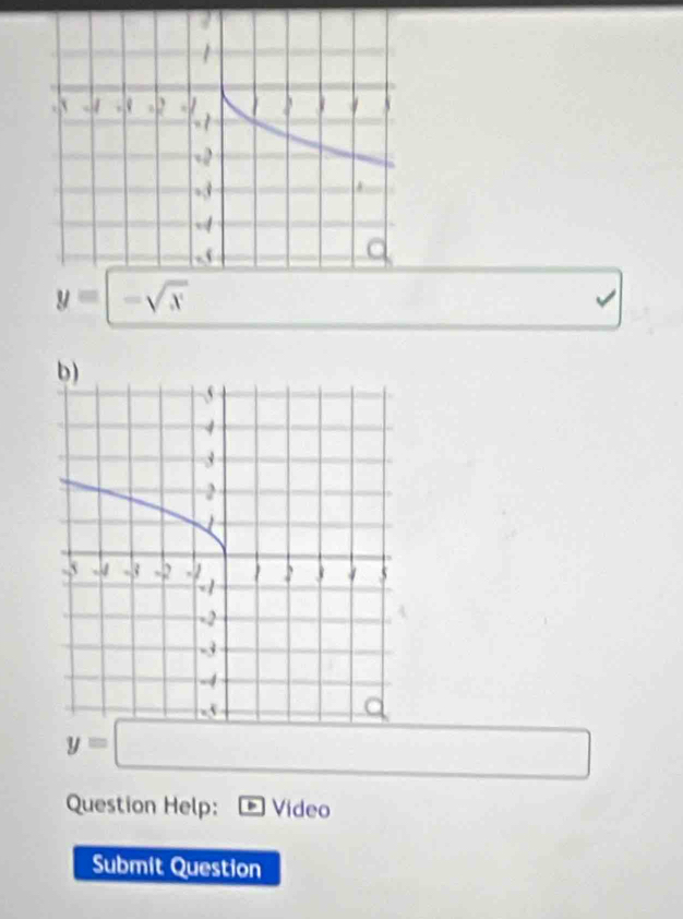 y=□
Question Help: Video
Submit Question