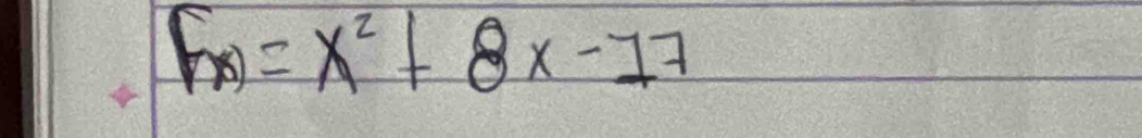 F_x=x^2+8x-17