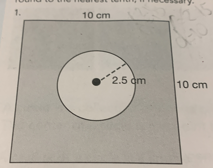 essary 
1.
10 cm
10 cm