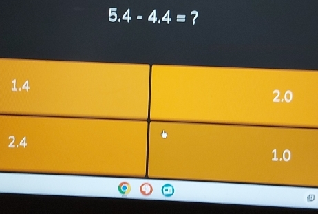 5.4-4.4= ?