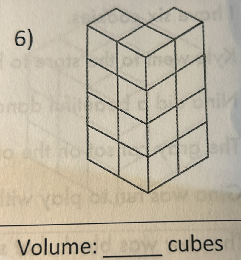 Volume: _cubes