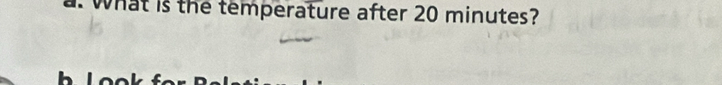 what is the temperature after 20 minutes?