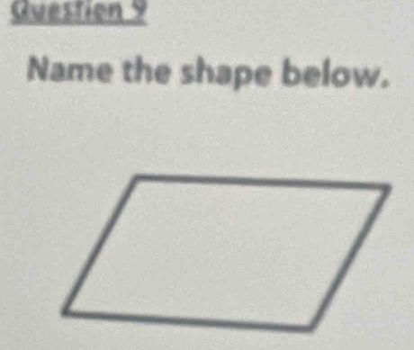 Name the shape below.