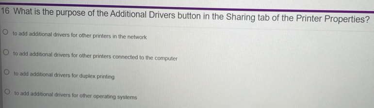 Solved: What is the purpose of the Additional Drivers button in the ...