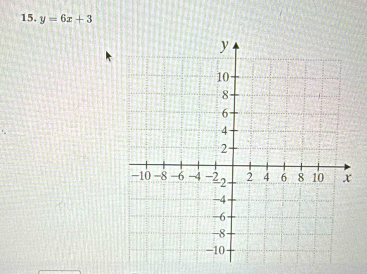 y=6x+3