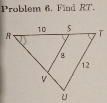 Problem 6. Find RT.